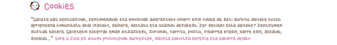 Y un día...empezó con las Galletas